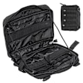 Miniatyrbild 8 av 8: Utomhus Militär Utility Midjepaket Påse Väska EMT Cover Package Camping Multitool Handväska (svart)