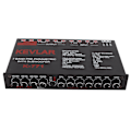 Miniatyrbild 3 av 8: Bilstereo grafisk utjämnare Universal lågpass 7-bands variabel förstärkningsjustering High Level Input EQ för stereosystem
