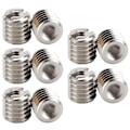 Miniatyrbilde 6 av 7: 10 stk gjengeinnsatssett reduserende mutter 303 rustfritt stål hun M4x0,7 hann M8x1,25 0,3 tommer Lengde
