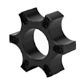Miniatyrbilde 7 av 8: 70mm Ratt Adapterplate Aluminiumlegering Ratt Tilbehør for Thrustmaster T300RS for 599 P310 R383