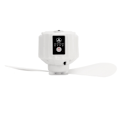 Miniatyrbillede 4 af 8: Telt Loftventilator Udendørs Bærbar Dobbeltbladet Ventilator Camping USB Lys Elektrisk Ventilator Hvid 5200mAh