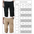 Pikkukuva 4 / 4: Tummanharmaa XL Miesten 3/4 Cargo Combat Shorts Elastisilla Vyötäröllä