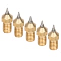 Miniatyrbilde 1 av 7: 5 stk 3D-printerdyse sett messing med rustfritt stål tips Avtakbare tilbehør 0,4 mm