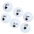 Miniatyrbillede 7 af 8: 6 stk. langdistancegolfbolde dobbelt lag svingtræningsbolde til golfspil