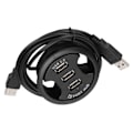 Miniatyrbilde 8 av 8: JK38h USB2.0 HUB AllInOne 3 porter Skrivebord rund form Ingen ekstern strømforsyning dokkingstasjon