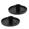Miniatyrbilde 7 av 8: 2 stk Retro Jern Lysestaker Metall Hjem Enkel Elegant Skrivebordsduftende Lysestativ for Meditasjon
