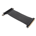 Pikkukuva 3 / 8: PCIE 3.0 X16 jatkokaapeli, nopea joustava 90 asteen jatkokortti, jatkokaapeli, grafiikkasuorittimen jatkokaapeli, musta, 60 cm / 23,6 tuumaa