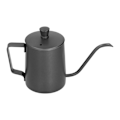 Miniatyrbild 3 av 8: 350 ml PTFE-kaffekokare med lock 304 rostfritt stål hälla över kaffekanna för hemmakontor Svart