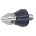 Miniatyrbillede 4 af 8: Højtryksrenser Turbo Dysespids Spids 5000PSI Mini Kompakt Turbo Dysespids i Rustfrit Stål til Udskiftning Midt Hoved Bag 6 Huller 1/4in NPT