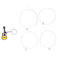 Miniatyrbilde 1 av 8: 4 stk strenger Milky Stringed Instrument Reservedeler for gitar Ukulele Universal Milky Carbon String Set