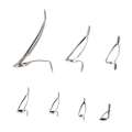 Miniatyrbilde 7 av 8: Stålkeramiske guide-ringer, 7 størrelser, dobbeltbein, fiskestavsguide-ringer for ferskvann og saltvannsstenger
