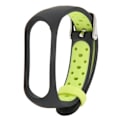 Miniatyrbilde 1 av 8: Smart Armbåndsrem Smartklokke Armbåndsløkke Armbåndsrem Bicolor Anti-Lost for Xiaomi Mi Band 6 5 NFC (Svart Grønn)