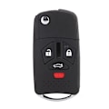 Miniatyrbilde 6 av 8: 3+1-knapps sammenleggbar fjernkontroll Flip Shell Key Fob Case Cover Passer for Mitsubishi 2007-2010 Eclipse