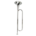 Miniatyrbilde 6 av 8: B Flat Bugle Messing Retro Standard Trompet Musikinstrument for skoleband kavalerikorps