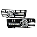 Pikkukuva 4 / 8: 2kpl H3 sumuvalosäleikkö LED DRL-lampulla 1997-2006 TDI MK4:lle