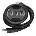 Miniatyrbillede 1 af 8: JK38h USB2.0 HUB AllInOne 3 porte Desktop rund form Ingen ekstern strømforsyning dockingstation