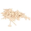 Miniatyrbillede 5 af 8: 50 stk. Mini Træhammere Små Letvægts Træhammer Børnelegetøj til DIY Håndværk