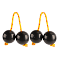 Miniatyrbillede 1 af 8: 2 stk. Afrikanske rytmiske bolde Justerbar Sort Behagelig Afrikansk Shaker Rattle Ball til underholdning