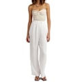 Miniatyrbilde 3 av 8: Stroppeløse topper Casual Elegant Ribbestrikket Twist Knot Front Ermeløs Tube Top for Dating Party Aprikos M