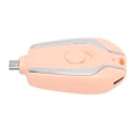 Pikkukuva 7 / 8: Avaimenperän Kannettava Lataus Nopea Lataus 1500mAh Androidille USB C Mini Hätävirtapankki Puhelimille Vaaleanpunainen
