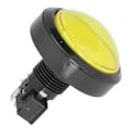 Miniatyrbild 4 av 8: 60 mm stor konvex knapp 2-fotsomkopplarknapp med LED-ljus för Crane Machine Game Console Gul