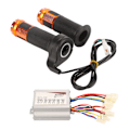 Miniatyrbillede 2 af 8: 36V 350W Aluminiumlegerings Børstet Hastighedsregulator og Lang Linje Throttle Twist Grip Sæt til Elcykel Trehjulede Cykler Motorcykler