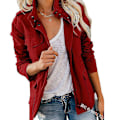 Miniatyrbillede 3 af 5: Sort XL Dame Zip-Up Jakke med Flere Lommer