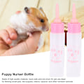 Miniatyrbillede 8 af 8: 2 STK 30 ml Hamsterplejeflaske Små kæledyr Hvalp Egern Killing Ammeflaske Vandmælk Feeder (Pink)