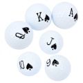 Miniatyrbillede 6 af 8: 6 stk. langdistancegolfbolde dobbelt lag svingtræningsbolde til golfspil