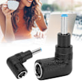 Miniatyrbild 7 av 8: 2st Vinklad Power Connector Laddaradapter 7,4x5,0mm till 4,5x3,0mm W/Pin för HP