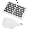 Miniatyrbild 4 av 8: Solcellslampa Bärbar Uppladdningsbar LED Solenergilampa 2000mAh 6V för Camping Tält Hushåll