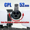 Miniatyrbild 2 av 5: 52mm mobiltelefon CPL polariserande filter