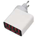 Miniatyrbilde 6 av 8: X82 40W USB A-lader 8-ports USB-laddehode Bærbar reisehurtiglader for mobil nettbrett