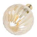 Miniatyrbillede 3 af 8: G95 Retro Glødepære E27 4W 220V Vandmelonformet LED-Glødepære Pære Dekorativ Belysning Varmt Lys (Guld)
