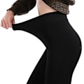 Miniatyrbillede 3 af 3: Fleeceforet Fleece-Lined Vintertights til Kvinder - Plus Størrelse Varme Leggings
