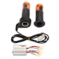 Miniatyrbillede 4 af 8: 36V 350W Aluminiumlegerings Børstet Hastighedsregulator og Lang Linje Throttle Twist Grip Sæt til Elcykel Trehjulede Cykler Motorcykler