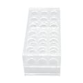 Miniatyrbilde 2 av 7: Reagensglassstativ i akryl for 17 mm rør, 18 hull, transparent, sentrifugerørstativ for 10 ml og 15 ml rør