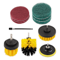Miniatyrbild 1 av 8: 11st borrborstefäste Set Power Scrubber borstdyna kit Universal för bilbåt SUV badrumsgolv