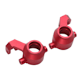 Miniatyrbilde 2 av 8: RC Bil Styringskopp Oppgraderingsdeler i Aluminium Legering Knuckle Arm for Traxxas 1/10 Fjernstyrt Bil Rød
