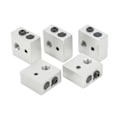 Miniatyrbillede 5 af 8: 15 stk 3D-printer Hotend Kit Rustfrit stålrør Messingdyse Varmeblok 3D-printer Hotend dele til Makerbot