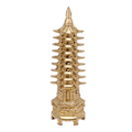 Miniatyrbillede 3 af 7: Wenchang Tower Statue 9 Nivåer Mini Pagoda Messing Hjemindretning Feng Shui Ornament til skrivebord