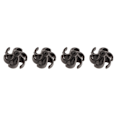 Miniatyrbilde 5 av 8: 4 stk Bueskyting Buestrangs Stabilisator Gummi Recurve Compound Bue Buestrangs Lyddemper Støtdemper Svart