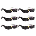 6-pack Pappers Solförmörkelseglasögon Eclipse Shade för Direkt Solvisning Säkra Glasögon för Direkt Solvisning