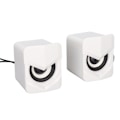 Miniatyrbild 3 av 8: Desktop-högtalare USB-driven tung subwoofer Desktop-mini-LED-högtalare för PalyStation4 hemdator LaptopWhite