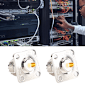 Pikkukuva 5 / 8: 2 UHF naarisoitinta SO239 Messinki 4-reikäinen 50 ohmin adapteriliitin Adapterimuunnin