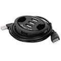 Miniatyrbillede 3 af 8: JK38h USB2.0 HUB AllInOne 3 porte Desktop rund form Ingen ekstern strømforsyning dockingstation