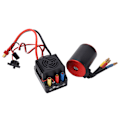 Miniatyrbillede 3 af 8: RC 3650 4300kv Motor 60A ESC Combo Vandtæt Sæt med 4mm Banan Stik til 1/8 1/10 RC Bil