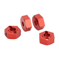 Pikkukuva 8 / 8: 14 mm kuusiokoloinen navakitti Alumiiniseos Universal Upgrade Hex Adapter ARRMA Senton 1/10 RC-autolle Punainen