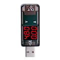 Miniatyrbillede 4 af 7: USB Farve LCD Voltmeter Amperemeter Strømmåler Multimeter Oplader USB Tester (sort)