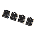 Miniatyrbilde 4 av 8: 4 stk RC Link Mount Messing Stabil Rustfri RC Oppgraderingsdeler for Axial SCX10 II AR44 Aksler 1/10 Svart